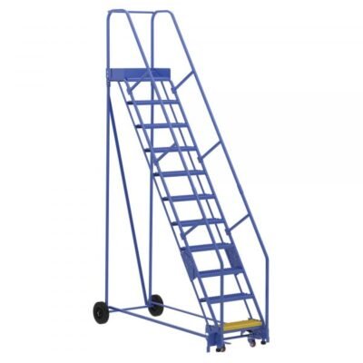 Vestil LAD-11-14-G 11-Step Grip Strut Warehouse Ladder (140″ H)