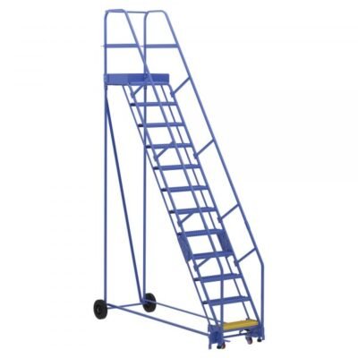 Vestil LAD-12-21-G 12-Step Grip Strut Warehouse Ladder (156″ H)