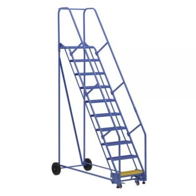 Vestil LAD-10-14-G 10-Step Grip Strut Warehouse Ladder (130″ H)