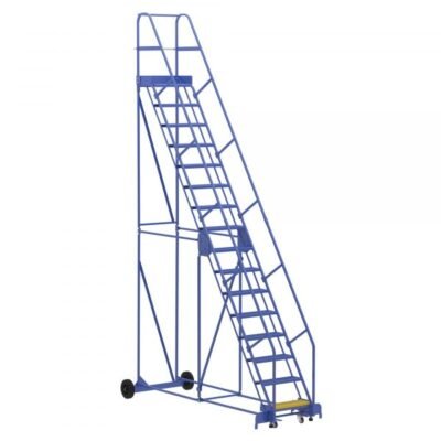 Vestil LAD-16-14-P 16-Step Perforated Warehouse Ladder (196″ H)