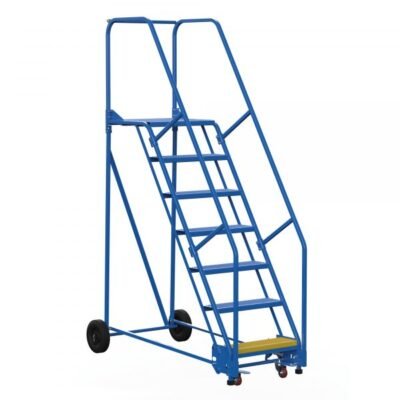 Vestil LAD-7-21-P 7-Step Perforated Steel Warehouse Ladder (100″ H)