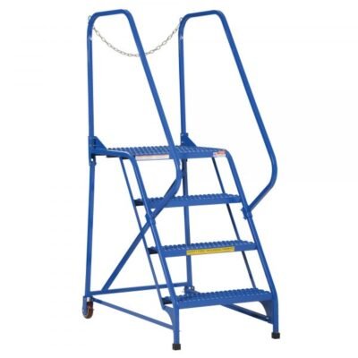 Vestil LAD-MM-4-G 4-Step Grip Strut Steel Maintenance Ladder (70″ H)