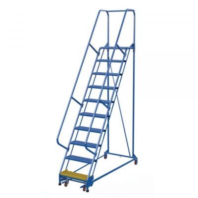 Vestil LAD-PW-26-10-P 10-Step Perforated Warehouse Ladder (130″ H, 26″ Wide)