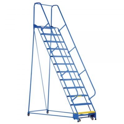 Vestil LAD-PW-32-12-G 12-Step Grip Strut Warehouse Ladder (156″ H, 32″ Wide)