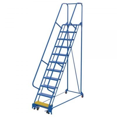 Vestil LAD-PW-26-11-P 11-Step Perforated Warehouse Ladder (140″ H, 26″ Wide)