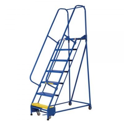 Vestil LAD-PW-26-7-P 7-Step Perforated Steel Warehouse Ladder (100″ H)