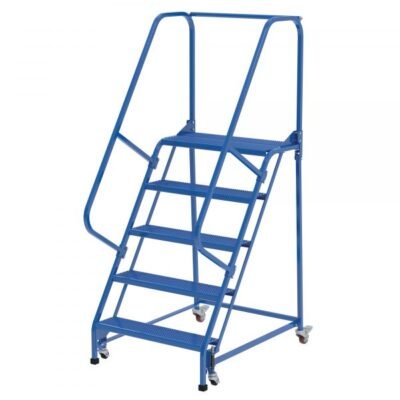 Vestil LAD-PW-32-5-P 5-Step Perforated Steel Warehouse Ladder (80″ H)