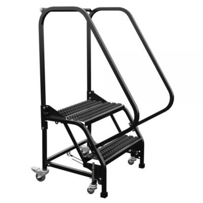 Vestil LAD-PW-26-2-G-ESD 2-Step Grip Strut Warehouse Ladder ESD Safe (50″ H)