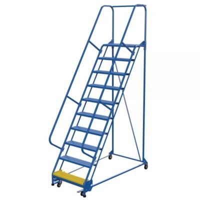 Vestil LAD-PW-32-10-P 10-Step Perforated Warehouse Ladder (130″ H, 32″ Wide)