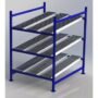 Unex CF99SR48603-S 48in W x 60in D Gravity Flow Roller Rack Starter Kit, 3-Tier