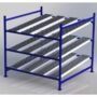 Unex CF99SR72723-S 72in x 72in Gravity Flow Roller Rack Starter Kit, 3-Tier