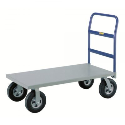 Little Giant NBB-2460-10SR 1,500 lbs Cushion-Load Platform Truck w/ Puncture-Proof Tires (24″ x 60″)