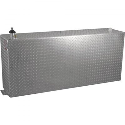 RDS 73200 Aluminum Transfer Fuel Tank 90 Gal Vertical Diamond Plate