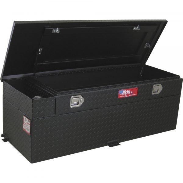 RDS 72743PC Aluminum Auxiliary Fuel Tank/Toolbox Combo 60 Gal Black Diamond Plate - Image 2