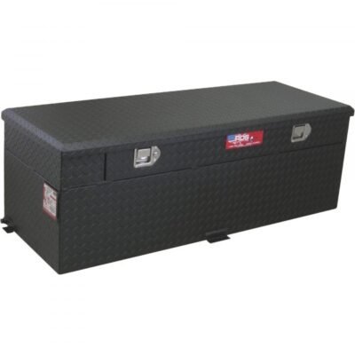 RDS 72743PC Aluminum Auxiliary Fuel Tank/Toolbox Combo 60 Gal Black Diamond Plate