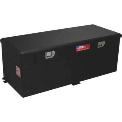 RDS 72746PC Aluminum Auxiliary Fuel Tank/Toolbox Combo 51 Gal Black Diamond Plate