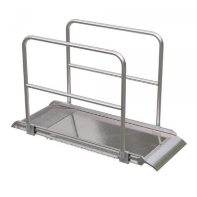 Vestil AWR-28-6A-HR 72in Aluminum Walk Ramp w/ Handrails 2800 Lb Cap.