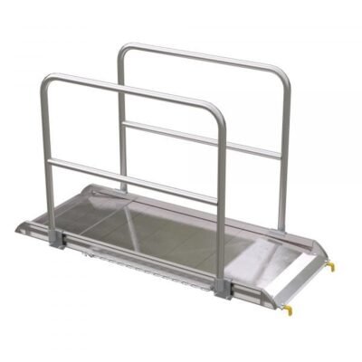 Vestil AWR-28-6B-HR 72in Aluminum Walk Ramp w/ Handrails 2800 Lb Cap.