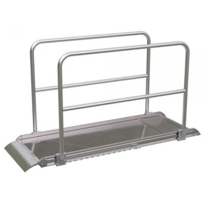 Vestil AWR-28-7A-HR 84in Aluminum Walk Ramp w/ Handrails 2800 Lb Cap.