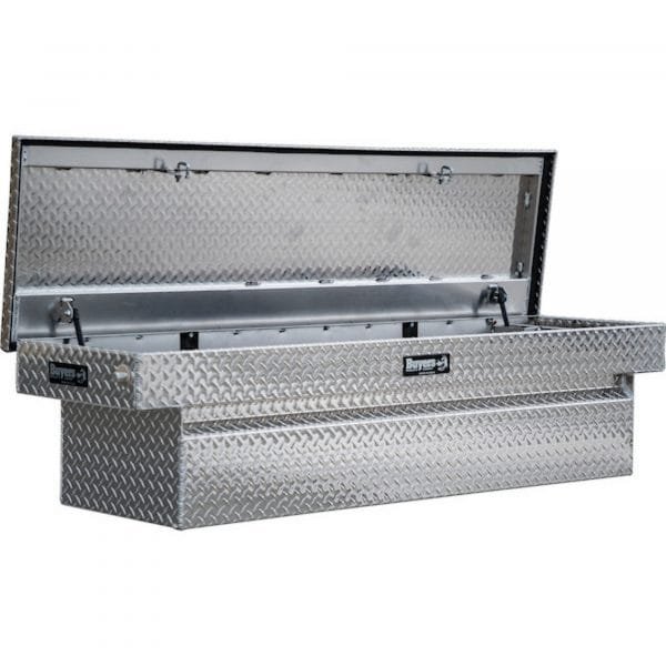 Buyers 1709425 71in Aluminum Crossover Truck Box Diamond Plate Silver - Image 2