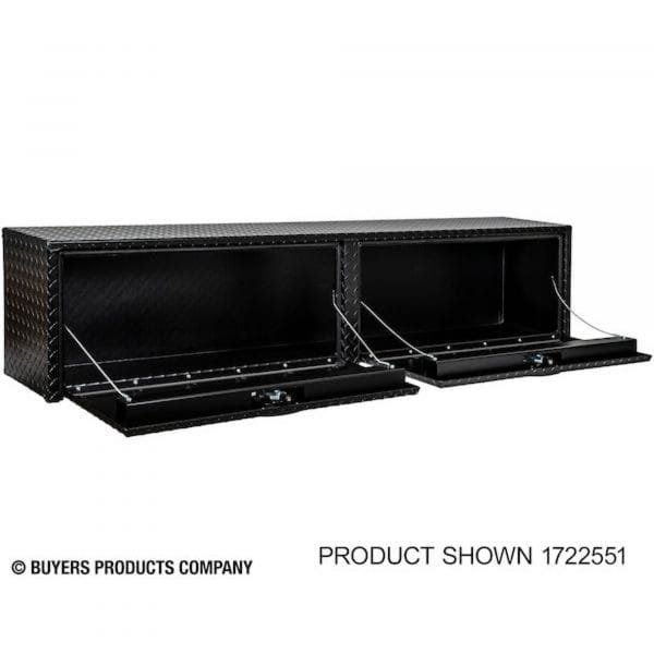 Buyers 1722568 96in Aluminum Topsider Truck Box Matte Black - Image 2