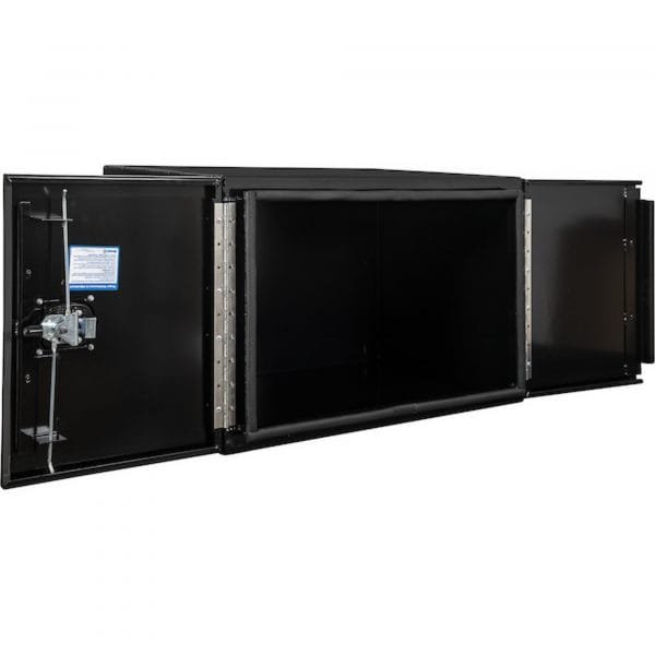 Buyers 1705845 60in Aluminum Underbody Truck Box Barn Door Matte Black - Image 2