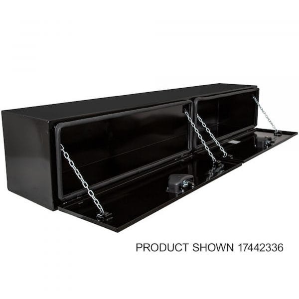 Buyers 1742336 96in Carbon Steel Underbody Truck Box Glossy Black - Image 2