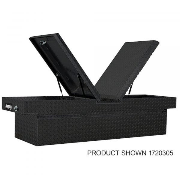 Buyers 1720318 71in Aluminum Gull Wing Truck Box Glossy Black - Image 2