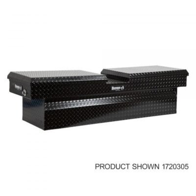 Buyers 1720318 71in Aluminum Gull Wing Truck Box Glossy Black