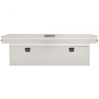 Weather Guard 123-0-03 71in Standard Saddle Box (Aluminum Diamond Plate)