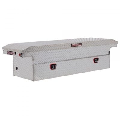 Weather Guard 121-0-03 71in Standard Saddle Box (Aluminum Diamond Plate)