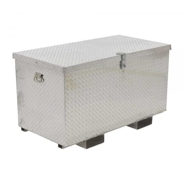 Vestil APTS-2436-F 24x36 Aluminum Tool Box w/ Fork Pockets (Silver)