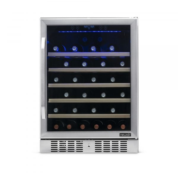 Newair AWR-290DB Wine Fridge Dual Zone Stainless Steel Built-In 33.9in H - Image 2