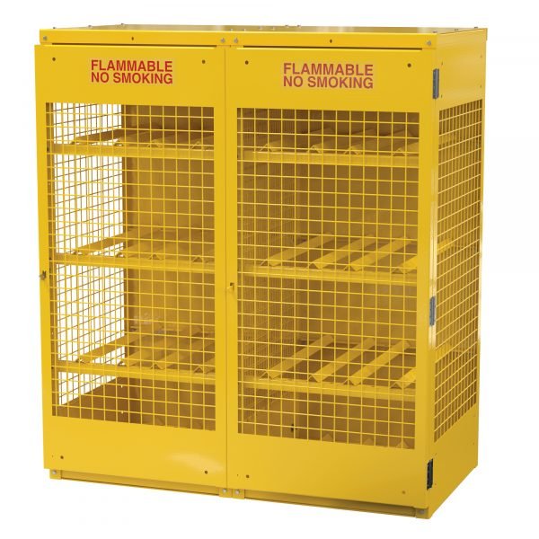 Vestil CYL-H-16-KD 16-Cylinder Horizontal Storage Cabinet (Knock Down)