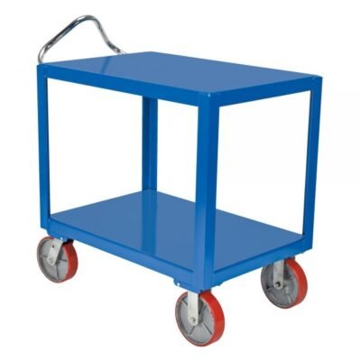 Vestil DH-PU2.4-2436 4,000 lbs Ergo Handle Steel Utility Cart (24 in x 36 in)