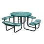 Vestil PT-MX-RT-46-GN Round Picnic Table