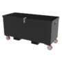 Vestil STTB-3660-CF 36x60 Steel Treadplate Tool Box w/ Casters & Fork Pockets (Black)
