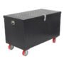 Vestil STTB-3060-C 30x60 Steel Treadplate Tool Box w/ Casters (Black)