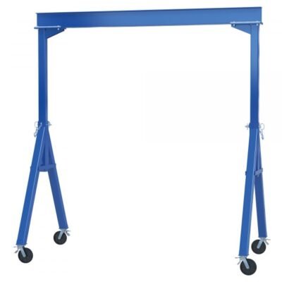 Vestil FHS-2-10-TLC Fixed Steel Gantry Crane (2000lb, 10ft Beam, Total Lock Casters)