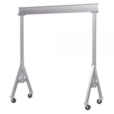 Vestil AHA-6-12-10-TLC Adjustable Aluminum Gantry Crane (6000lb, 12ft Beam, Total Lock Casters)