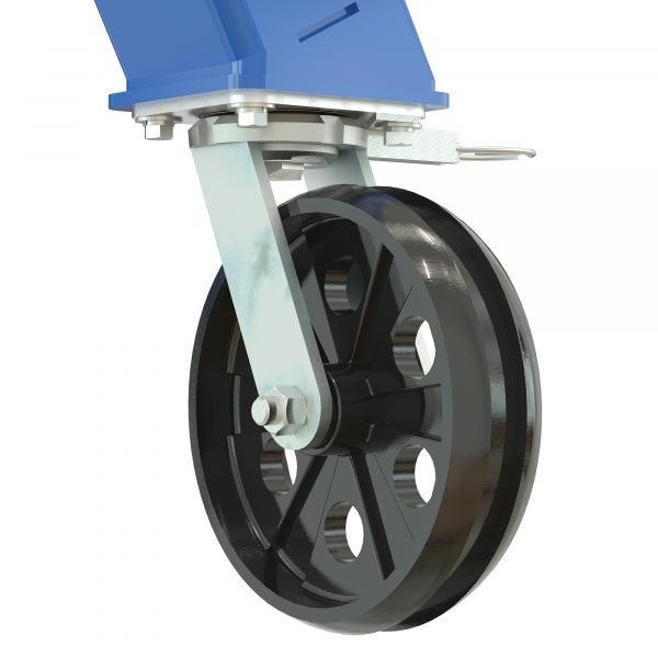 Vestil AHSN-4-15-12-VG Adj. Knockdown Gantry Crane (4000lb Capacity, 15ft Beam, V-Groove) - Image 2