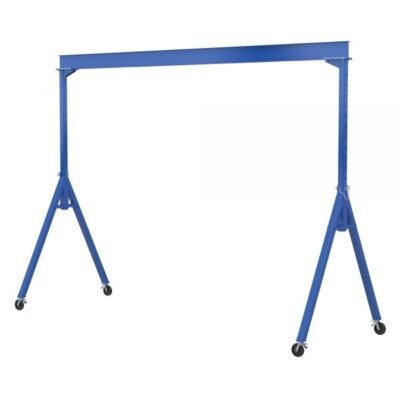 Vestil AHS-4-20-12-TLC Adjustable Steel Gantry Crane (4000lb, 20ft Beam, Total Lock Casters)
