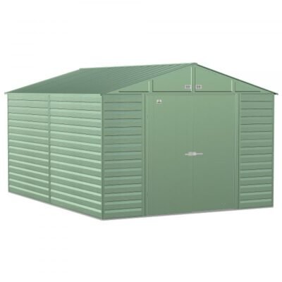 Arrow Select Steel Shed SCG1014SG 10x14ft Galvanized Steel (Sage Green)
