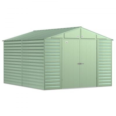 Arrow Select Steel Shed SCG1012SG 10x12ft Galvanized Steel (Sage Green)