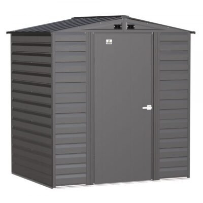 Arrow Select Steel Shed SCG65CC 6x5ft Galvanized Steel (Charcoal)