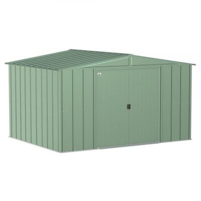 Arrow Classic Steel Shed CLG108SG 10x8ft Galvanized Steel (Sage Green)