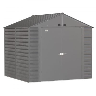 Arrow Select Steel Shed SCG88CC 8x8ft Galvanized Steel (Charcoal)
