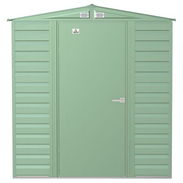 Arrow Select Steel Shed SCG67SG 6x7ft Galvanized Steel (Sage Green) - Image 2
