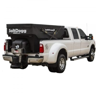 Buyers PRO2500CH Salt Dogg Hopper Spreader (Chute, 30 ft Max Spread)