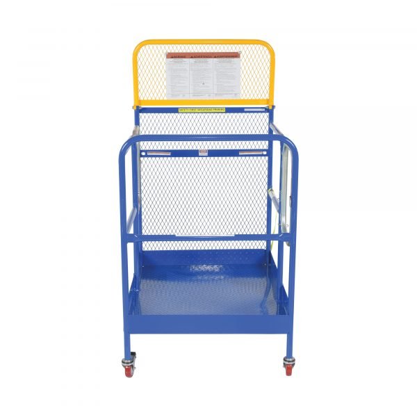 Vestil WP-3648-CA-DD 1000 lb Forklift Work Platform w/ Double Door (36in x 48in) - Image 2